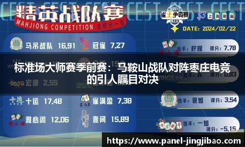 标准场大师赛季前赛:马鞍山战队对阵枣庄电竞的引人瞩目对决